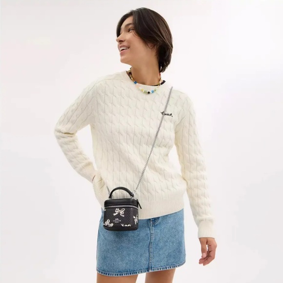 NWT!COACH AVA CROSSBODY BAG WITH BOW PRINT(COACH CZ523)fast shipping V-DAY GIFT - Picture 12 of 13